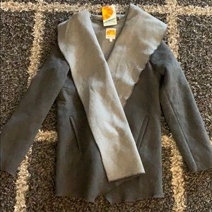 C&C California wool-blend shawl wrap